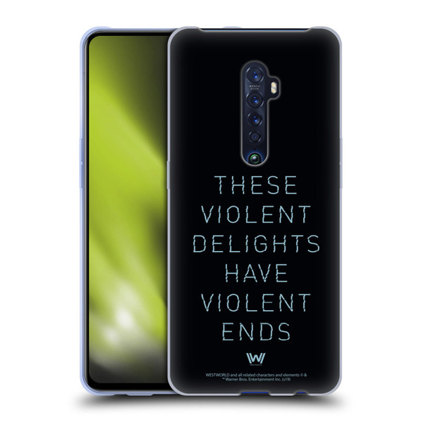 Westworld Graphics Violent Delights Soft Gel Case for OPPO Reno 2