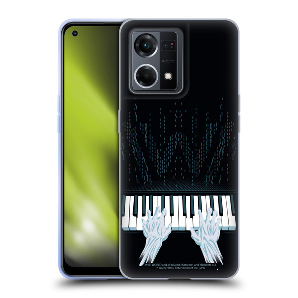 Westworld Graphics Piano Soft Gel Case for OPPO Reno8 4G