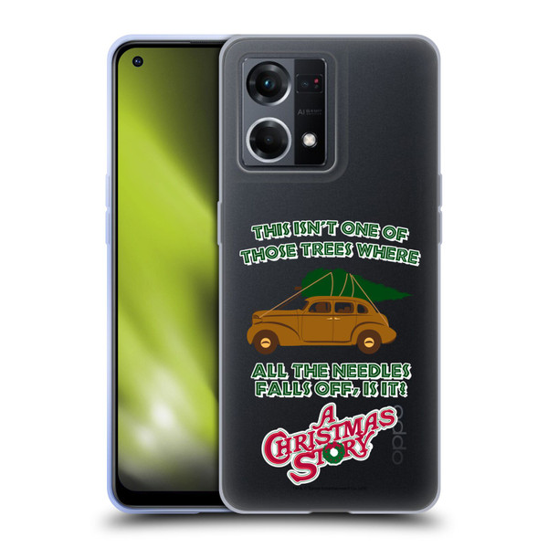 A Christmas Story Graphics Car And Pine Tree Soft Gel Case for OPPO Reno8 4G
