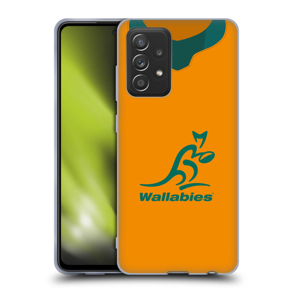 Australia National Rugby Union Team 2021 Jersey Home Soft Gel Case for Samsung Galaxy A52 / A52s / 5G (2021)