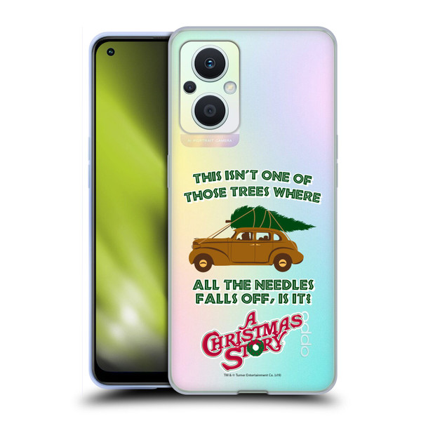 A Christmas Story Graphics Car And Pine Tree Soft Gel Case for OPPO Reno8 Lite