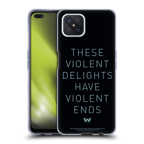 Westworld Graphics Violent Delights Soft Gel Case for OPPO Reno4 Z 5G