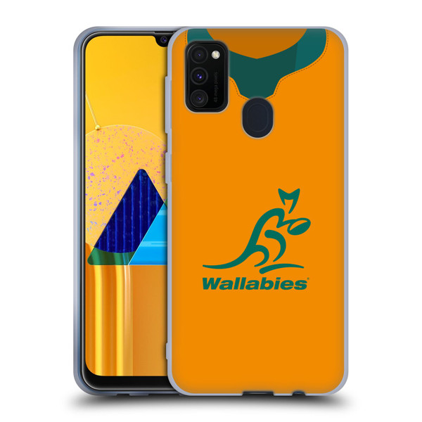 Australia National Rugby Union Team 2021 Jersey Home Soft Gel Case for Samsung Galaxy M30s (2019)/M21 (2020)