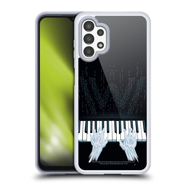 Westworld Graphics Piano Soft Gel Case for Samsung Galaxy A13 (2022)