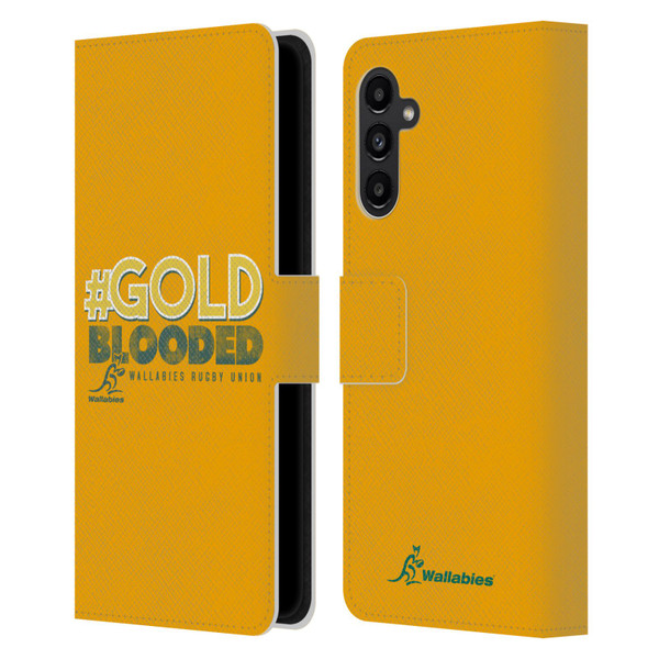 Australia National Rugby Union Team Wallabies Goldblooded Leather Book Wallet Case Cover For Samsung Galaxy A13 5G (2021)