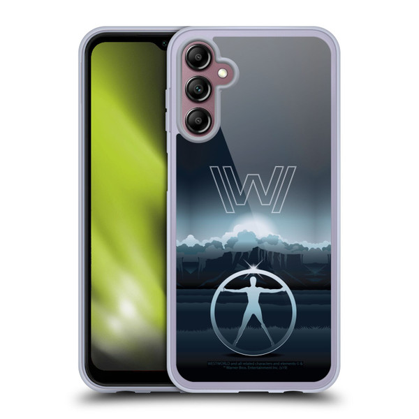 Westworld Graphics The Vitruvian Man Soft Gel Case for Samsung Galaxy A14 5G