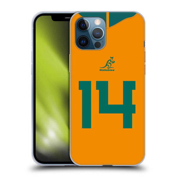 Australia National Rugby Union Team 2021/22 Players Jersey Position 14 Soft Gel Case for Apple iPhone 12 Pro Max