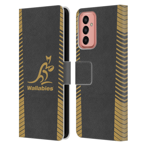 Australia National Rugby Union Team Wallabies Replica Grey Leather Book Wallet Case Cover For Samsung Galaxy M13 (2022)