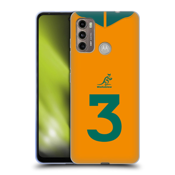 Australia National Rugby Union Team 2021/22 Players Jersey Position 3 Soft Gel Case for Motorola Moto G60 / Moto G40 Fusion
