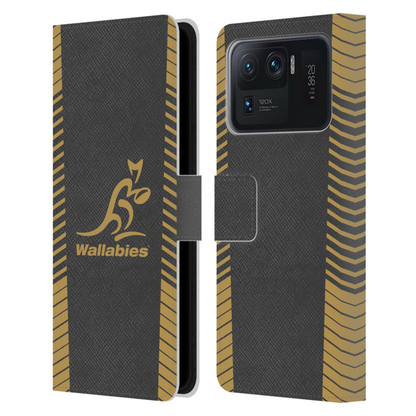 Australia National Rugby Union Team Wallabies Replica Grey Leather Book Wallet Case Cover For Xiaomi Mi 11 Ultra