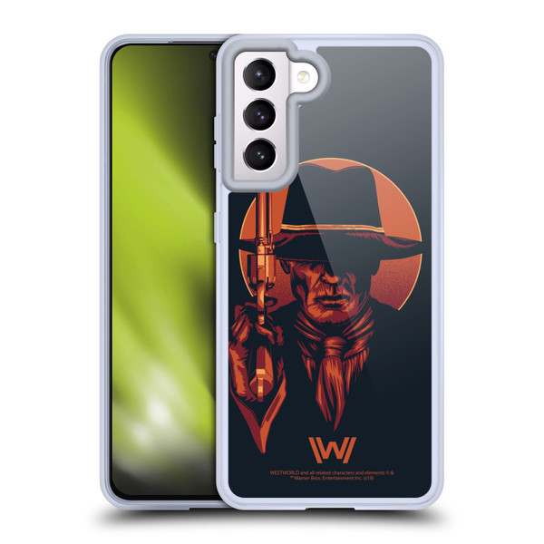 Westworld Graphics Man In Black 2 Soft Gel Case for Samsung Galaxy S21 5G