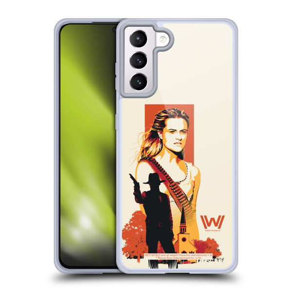 Westworld Graphics Wyatt Soft Gel Case for Samsung Galaxy S21+ 5G