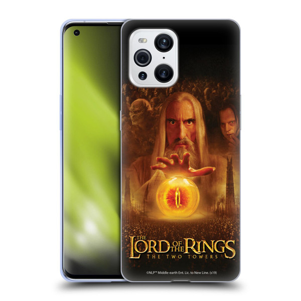 The Lord Of The Rings The Two Towers Posters Saruman Eye Soft Gel Case for OPPO Find X3 / Pro