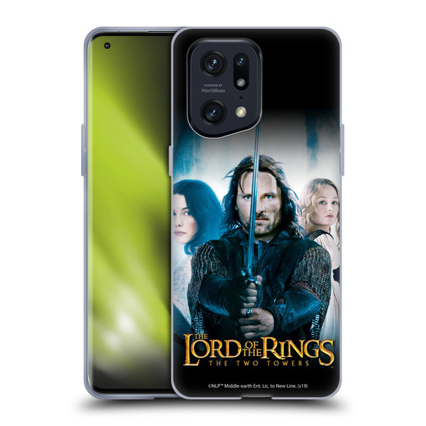The Lord Of The Rings The Two Towers Posters Aragorn Soft Gel Case for OPPO Find X5 Pro