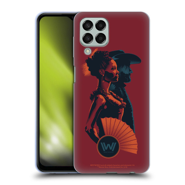 Westworld Graphics Maeve And Hector Soft Gel Case for Samsung Galaxy M33 (2022)