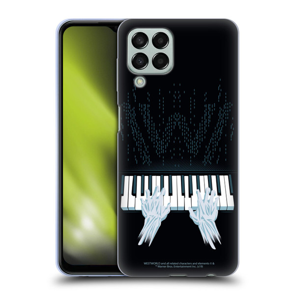Westworld Graphics Piano Soft Gel Case for Samsung Galaxy M33 (2022)
