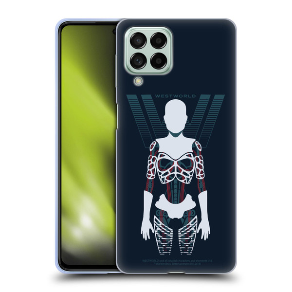 Westworld Graphics Human Host Soft Gel Case for Samsung Galaxy M53 (2022)
