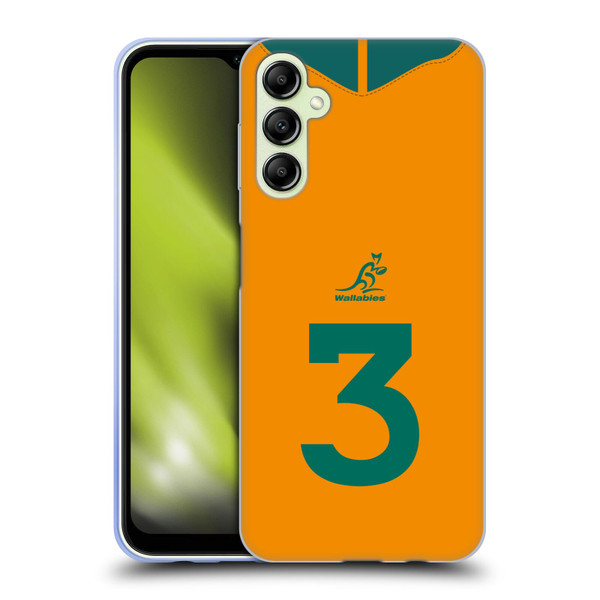 Australia National Rugby Union Team 2021/22 Players Jersey Position 3 Soft Gel Case for Samsung Galaxy A14 5G