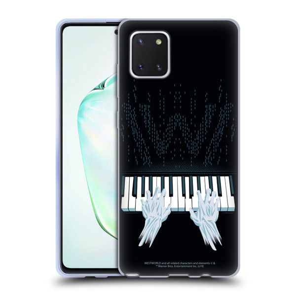 Westworld Graphics Piano Soft Gel Case for Samsung Galaxy Note10 Lite