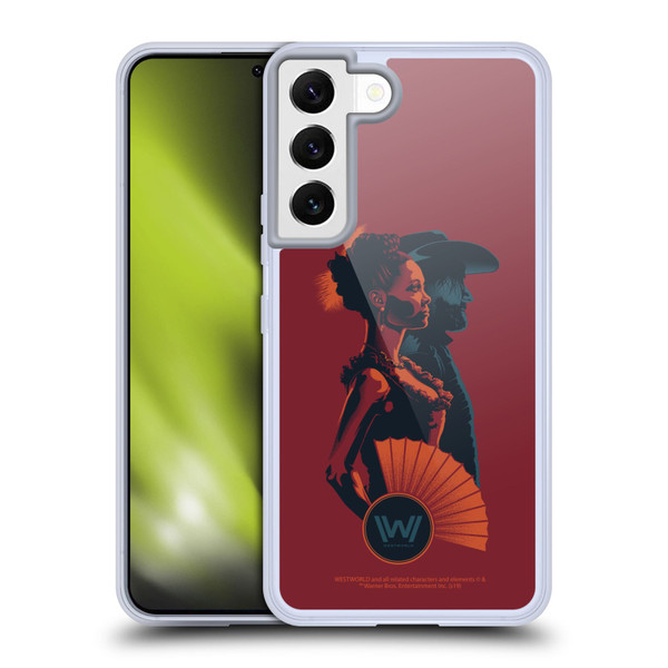 Westworld Graphics Maeve And Hector Soft Gel Case for Samsung Galaxy S22 5G