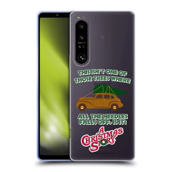 A Christmas Story Graphics Car And Pine Tree Soft Gel Case for Sony Xperia 1 IV