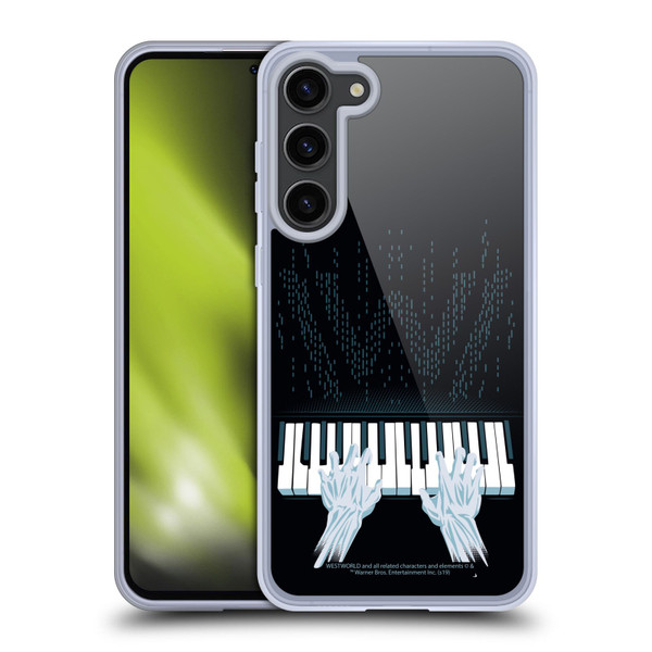 Westworld Graphics Piano Soft Gel Case for Samsung Galaxy S23+ 5G
