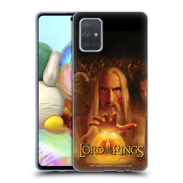 The Lord Of The Rings The Two Towers Posters Saruman Eye Soft Gel Case for Samsung Galaxy A71 (2019)