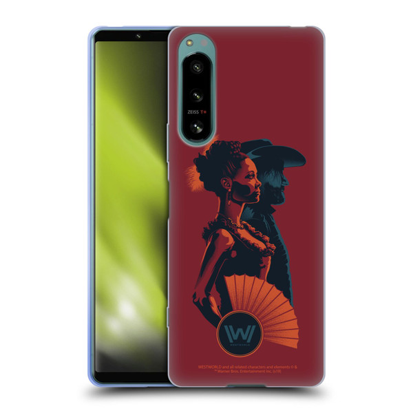 Westworld Graphics Maeve And Hector Soft Gel Case for Sony Xperia 5 IV