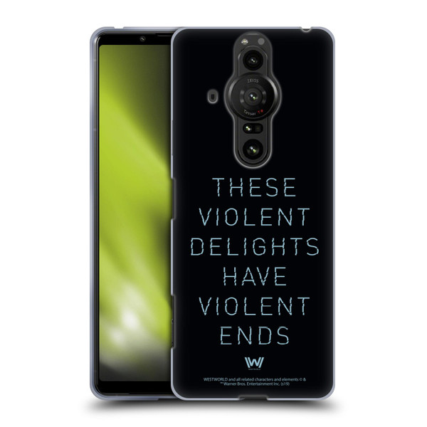 Westworld Graphics Violent Delights Soft Gel Case for Sony Xperia Pro-I