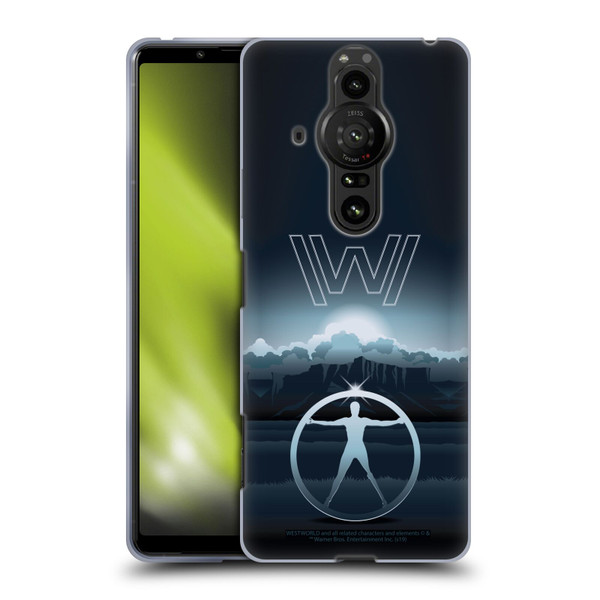Westworld Graphics The Vitruvian Man Soft Gel Case for Sony Xperia Pro-I