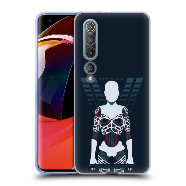 Westworld Graphics Human Host Soft Gel Case for Xiaomi Mi 10 5G / Mi 10 Pro 5G
