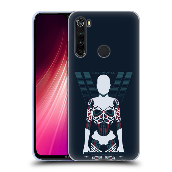 Westworld Graphics Human Host Soft Gel Case for Xiaomi Redmi Note 8T