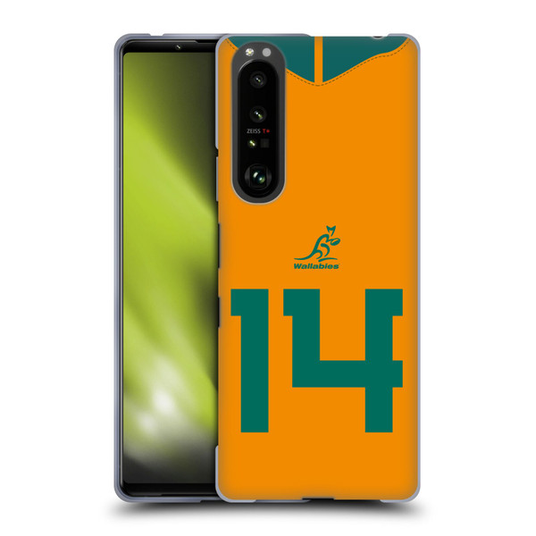 Australia National Rugby Union Team 2021/22 Players Jersey Position 14 Soft Gel Case for Sony Xperia 1 III