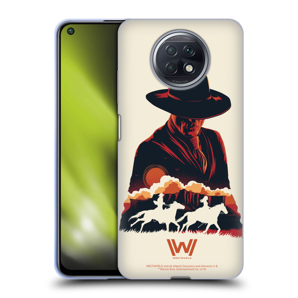 Westworld Graphics Man In Black Soft Gel Case for Xiaomi Redmi Note 9T 5G