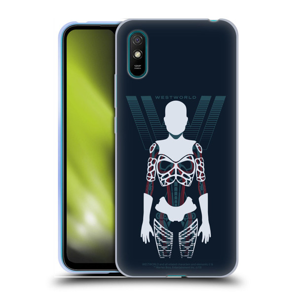 Westworld Graphics Human Host Soft Gel Case for Xiaomi Redmi 9A / Redmi 9AT