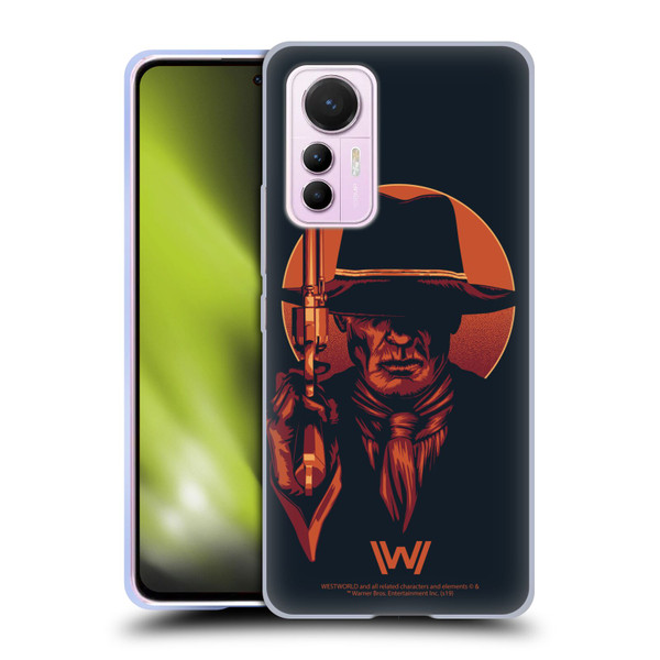 Westworld Graphics Man In Black 2 Soft Gel Case for Xiaomi 12 Lite