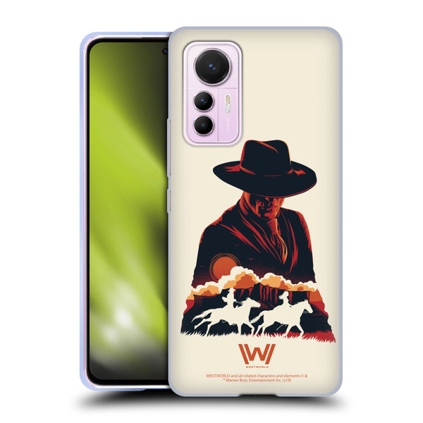 Westworld Graphics Man In Black Soft Gel Case for Xiaomi 12 Lite
