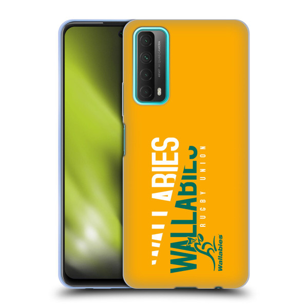 Australia National Rugby Union Team Wallabies Linebreak Yellow Soft Gel Case for Huawei P Smart (2021)