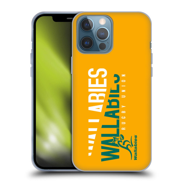 Australia National Rugby Union Team Wallabies Linebreak Yellow Soft Gel Case for Apple iPhone 13 Pro Max