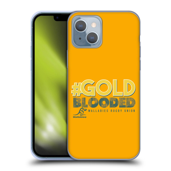 Australia National Rugby Union Team Wallabies Goldblooded Soft Gel Case for Apple iPhone 14