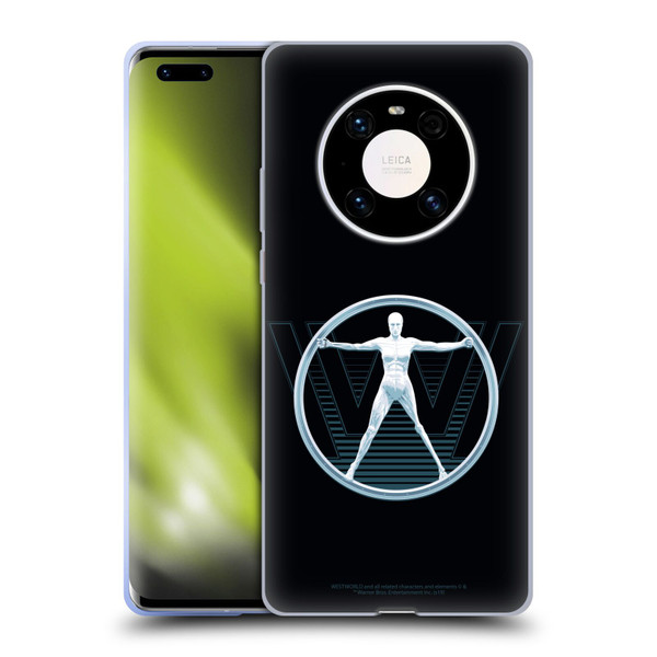 Westworld Logos The Vitruvian Man Soft Gel Case for Huawei Mate 40 Pro 5G