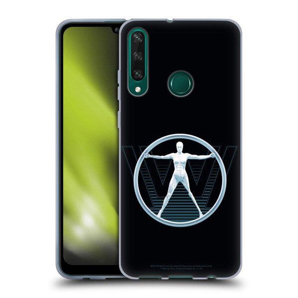 Westworld Logos The Vitruvian Man Soft Gel Case for Huawei Y6p