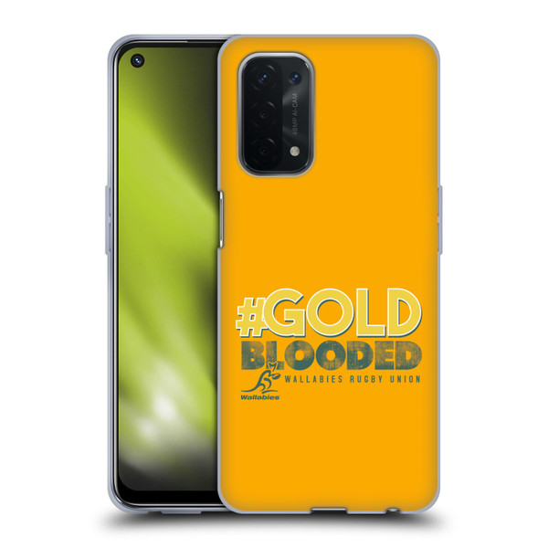 Australia National Rugby Union Team Wallabies Goldblooded Soft Gel Case for OPPO A54 5G