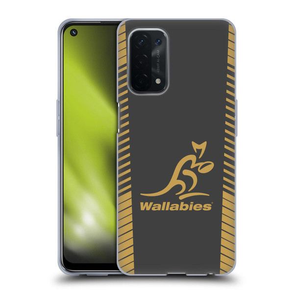 Australia National Rugby Union Team Wallabies Replica Grey Soft Gel Case for OPPO A54 5G