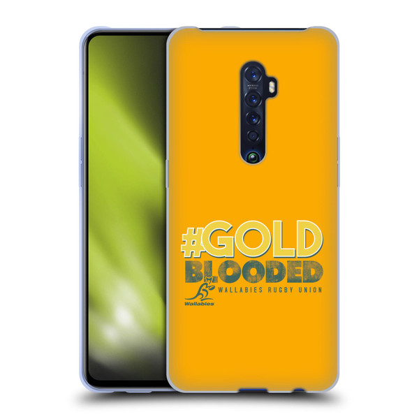 Australia National Rugby Union Team Wallabies Goldblooded Soft Gel Case for OPPO Reno 2