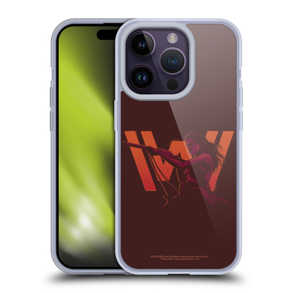 Westworld Logos Wyatt Soft Gel Case for Apple iPhone 14 Pro