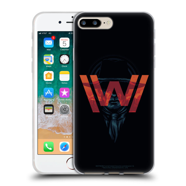 Westworld Logos Man In Black Soft Gel Case for Apple iPhone 7 Plus / iPhone 8 Plus