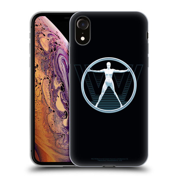 Westworld Logos The Vitruvian Man Soft Gel Case for Apple iPhone XR