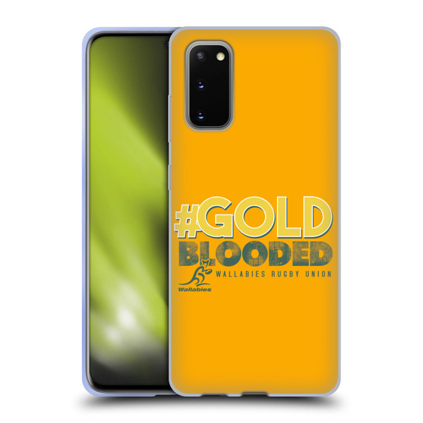 Australia National Rugby Union Team Wallabies Goldblooded Soft Gel Case for Samsung Galaxy S20 / S20 5G