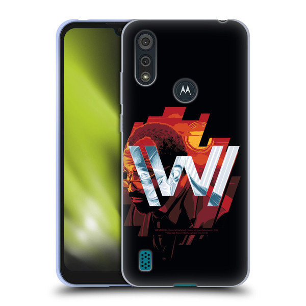 Westworld Logos Bernard Soft Gel Case for Motorola Moto E6s (2020)